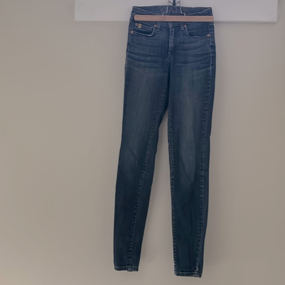Yoga jeans SWP-1409 blue skinny jeans mid-rise